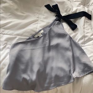 Silk one shoulder top
